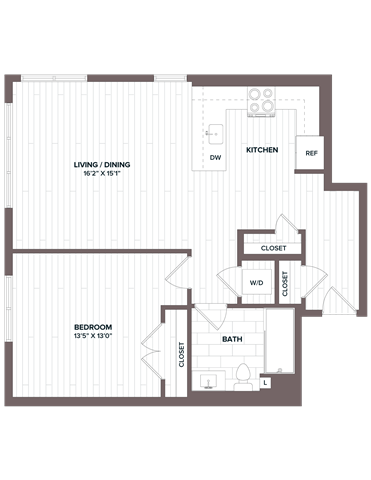 floorplan image of apartment 301